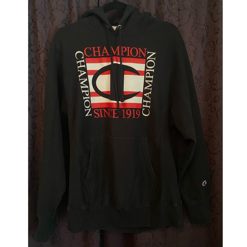 Champion Reverse Weave Logo Hoodie